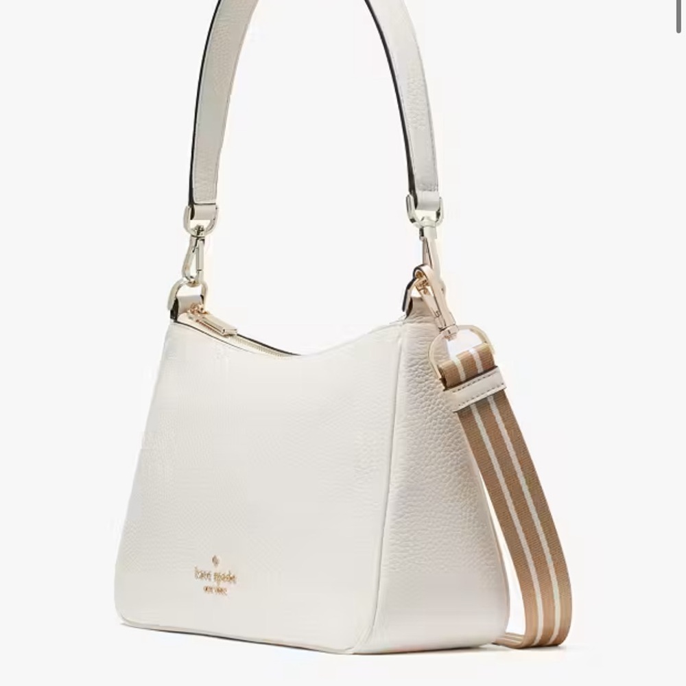 Kate Spade Rosie Shoulder Bag With Tech Attachment AirPod 
Parchment 
NWT - Picture 6 of 16